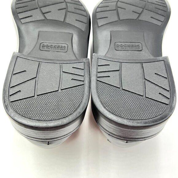 Dockers Mens Size 9.5‎ Black Faux Vegan Leather Slip On Loafers Dress Shoes main image 8